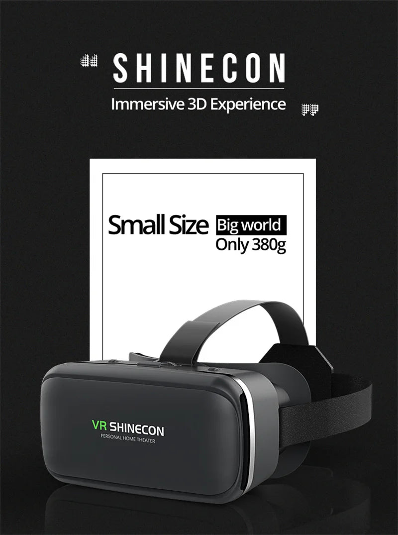 VR Shinecon 10.0 3D VR Helmet – Smartphone Virtual Reality Headset