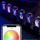 RGB Nixie Tube Clock – LED Glow, IPS Screen, DIY Desktop Decor