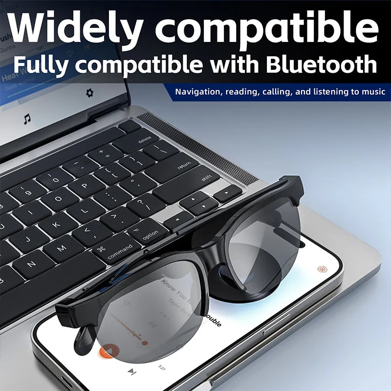 Original Bluetooth Glasses – Sports Driving Sunglasses with Wireless Headset