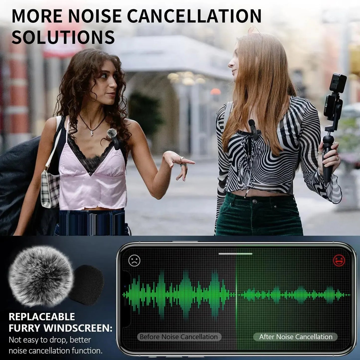 Wireless Lavalier Microphone – Mini Mic for iPhone, Android & Laptop