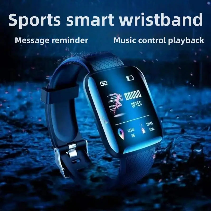 116 Smart Fitness Bracelet – Sport Watch, Music & Message Control, Bluetooth