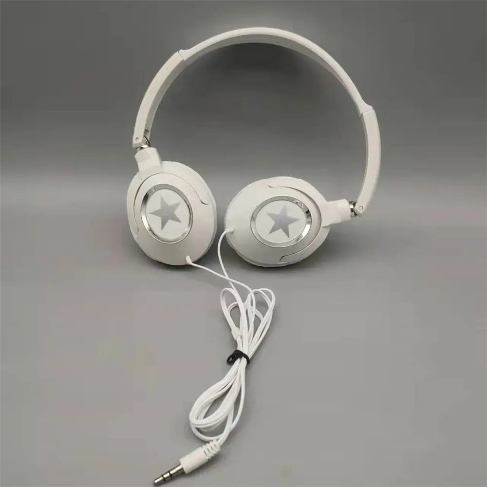 Wired Over-Ear Headphones – HiFi Bass, Stereo Music, Adjustable for PC & Mobile