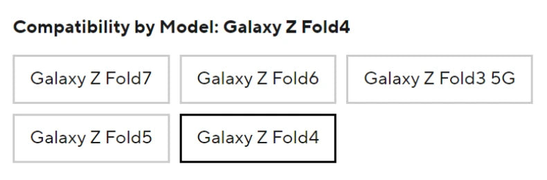 Xundd Galaxy Z Fold 3–7 Case – Hinge Protection + Built-in Screen Protector
