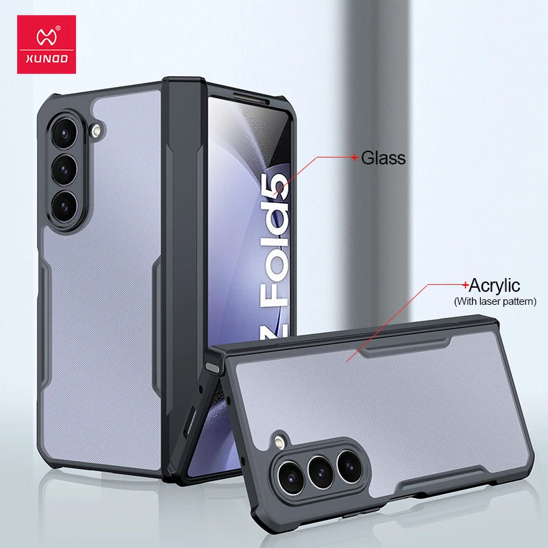 Xundd Foldable Shockproof Case – Samsung Galaxy Z Fold 3–7 (Glass+PC+TPU)
