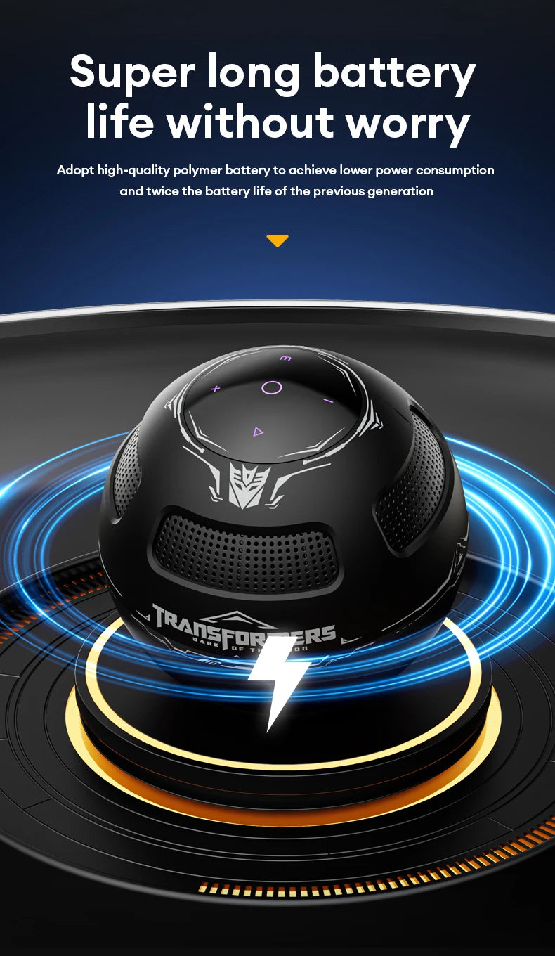 Transformers TF-Y17 Portable Bluetooth Speaker – Long Battery, Stereo Sound