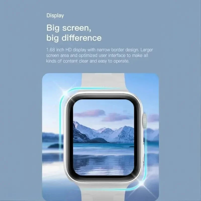 2025 Smartwatch – 1.73'' Screen, Bluetooth Call, Blood Oxygen & Pressure Monitor