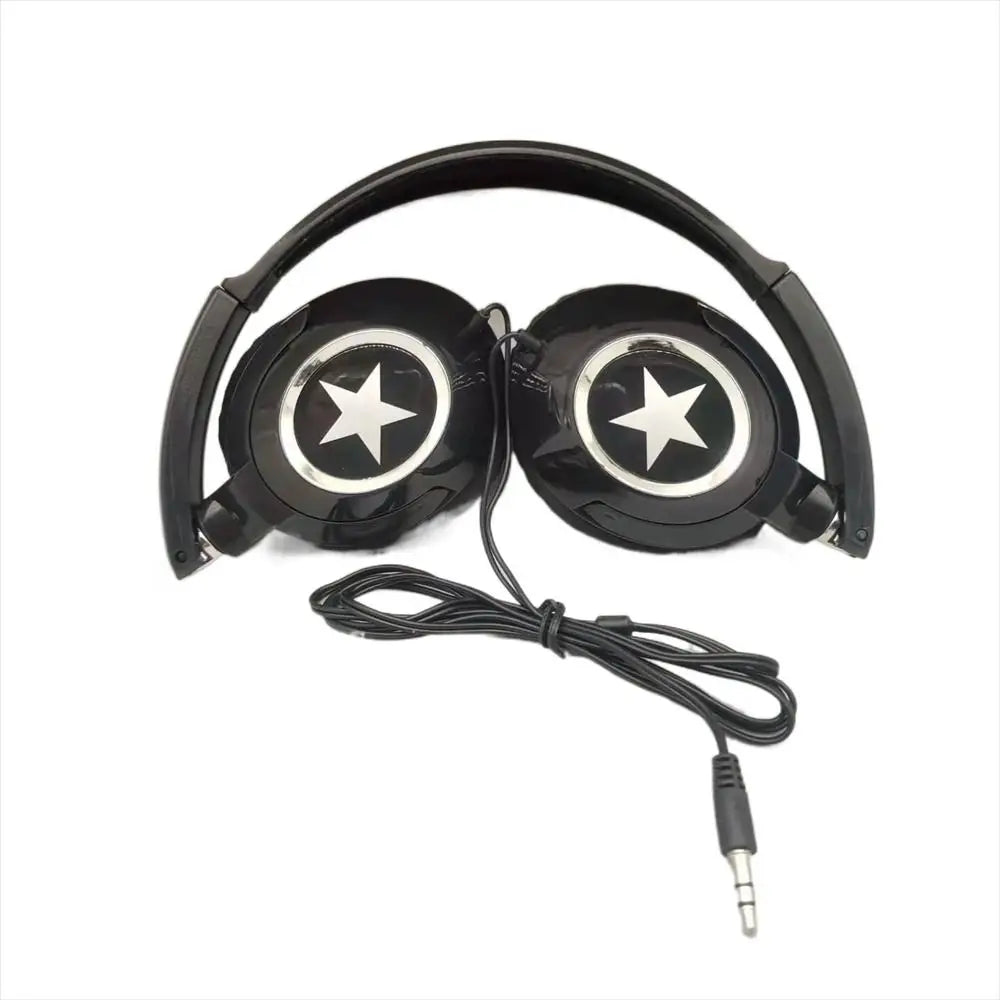 Wired Over-Ear Headphones – HiFi Bass, Stereo Music, Adjustable for PC & Mobile
