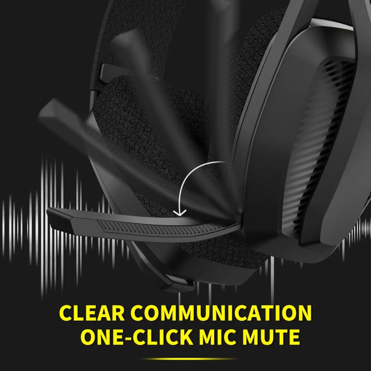 BINNUNE BW06 Wireless Gaming Headset – 2.4GHz & Bluetooth, Mic for PS5/PC