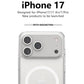Shockproof Clear Magnetic iPhone Case – MagSafe & Wireless Charging (iPhone 17 Air/Pro Max)
