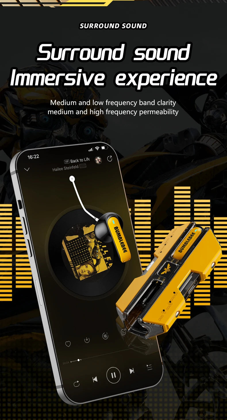 Choice Transformers TF-T01 Bluetooth 5.3 Wireless Earbuds – Gaming & Music