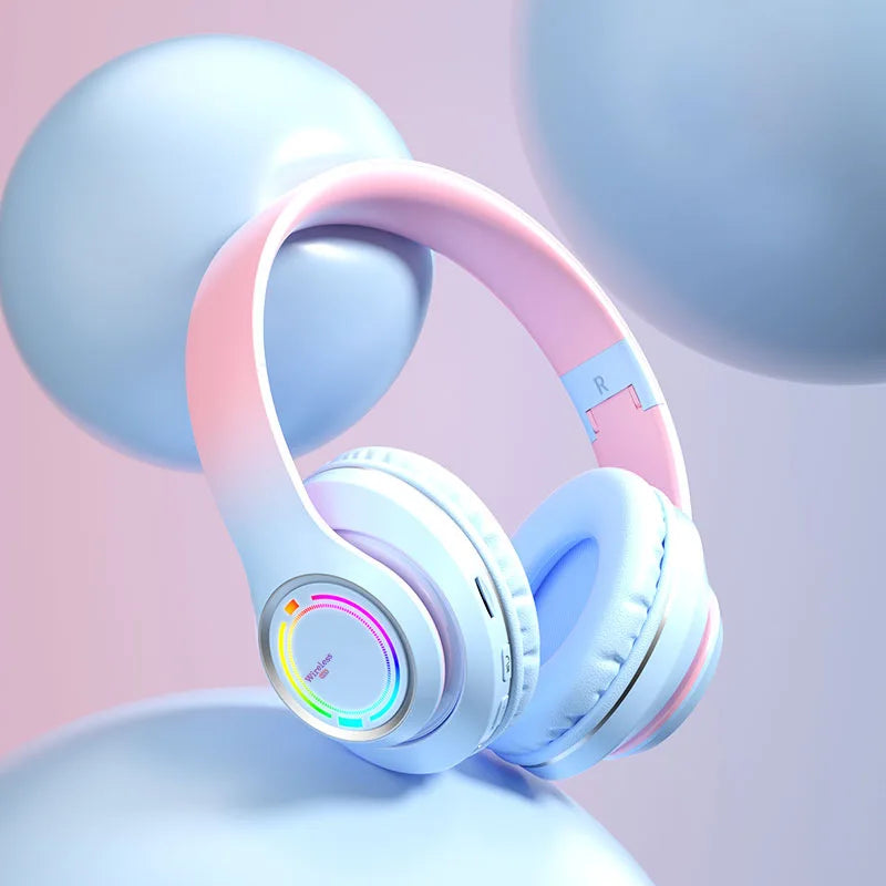 Wireless Bluetooth Kids Headphones – Multi-Color, SD Card, HiFi Stereo