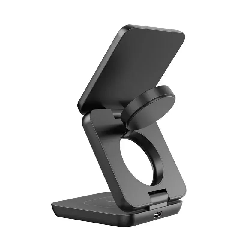 3-in-1 Foldable Magnetic Wireless Charger – iPhone, iWatch & AirPods