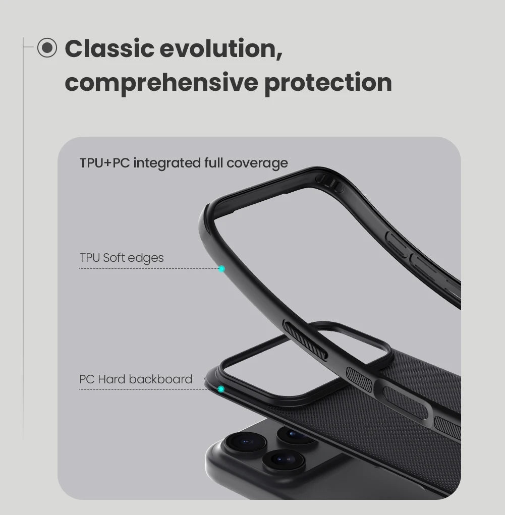 Nillkin Super Frosted Shield Pro – Hard PC iPhone 17/17 Pro Max & Air Case