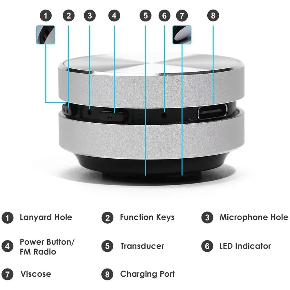2025 Bone Conduction Bluetooth Speaker – TWS 3D Stereo with FM Radio