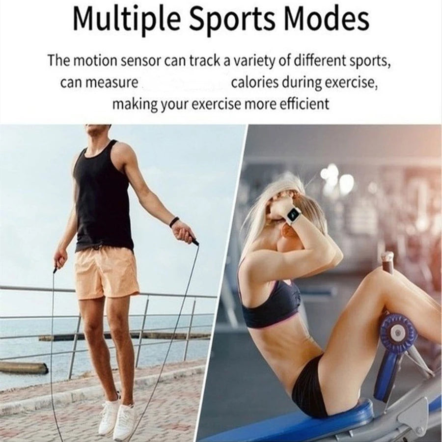 Smart Watch for Men & Women – Bluetooth, Music, Fitness & Health Monitor
