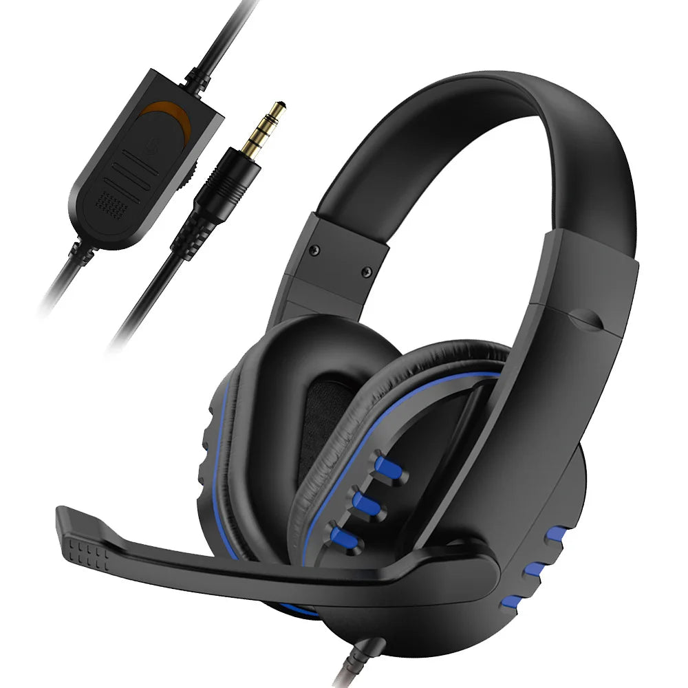 3.5mm Wired Gaming Headset – Music & Chat with Mic for PS4/PC