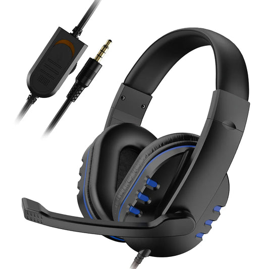3.5mm Wired Gaming Headset – Music & Chat with Mic for PS4/PC