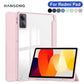 Transparent Hard Case for Redmi Pad SE – Awake/Sleep Cover, 8.7–12.1