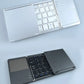 Folding Bluetooth Keyboard with Touchpad – Mini Wireless, Universal 3-System
