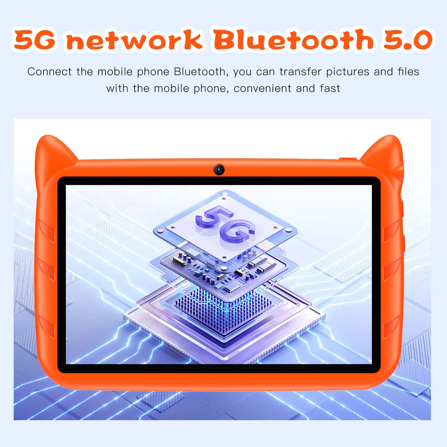 7'' Kids Tablet – Global 5G, Quad Core Android, 4GB+64GB, Educational