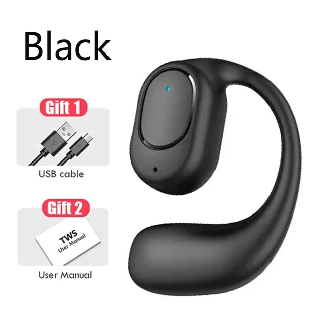 Wireless Bone Conduction Headphones – Bluetooth, Mic, Noise Cancelling
