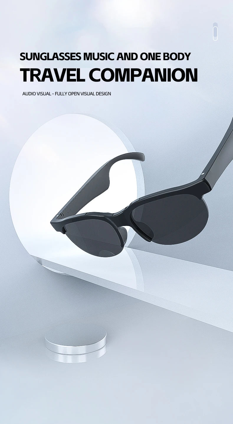 AI Smart Translation Glasses – 144 Languages, Bluetooth 5.3, Music & Sports