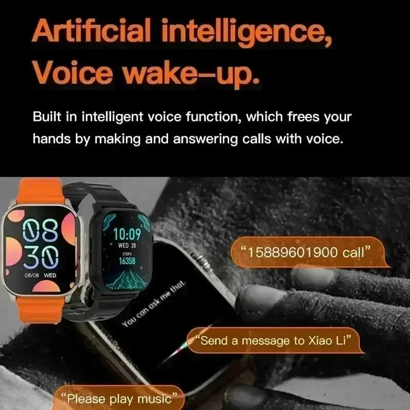 2025 Smart Watch – Heart Rate & Sleep Monitor, Dustproof & Waterproof