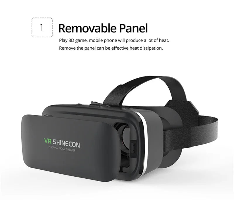 VR Shinecon 10.0 3D VR Helmet – Smartphone Virtual Reality Headset