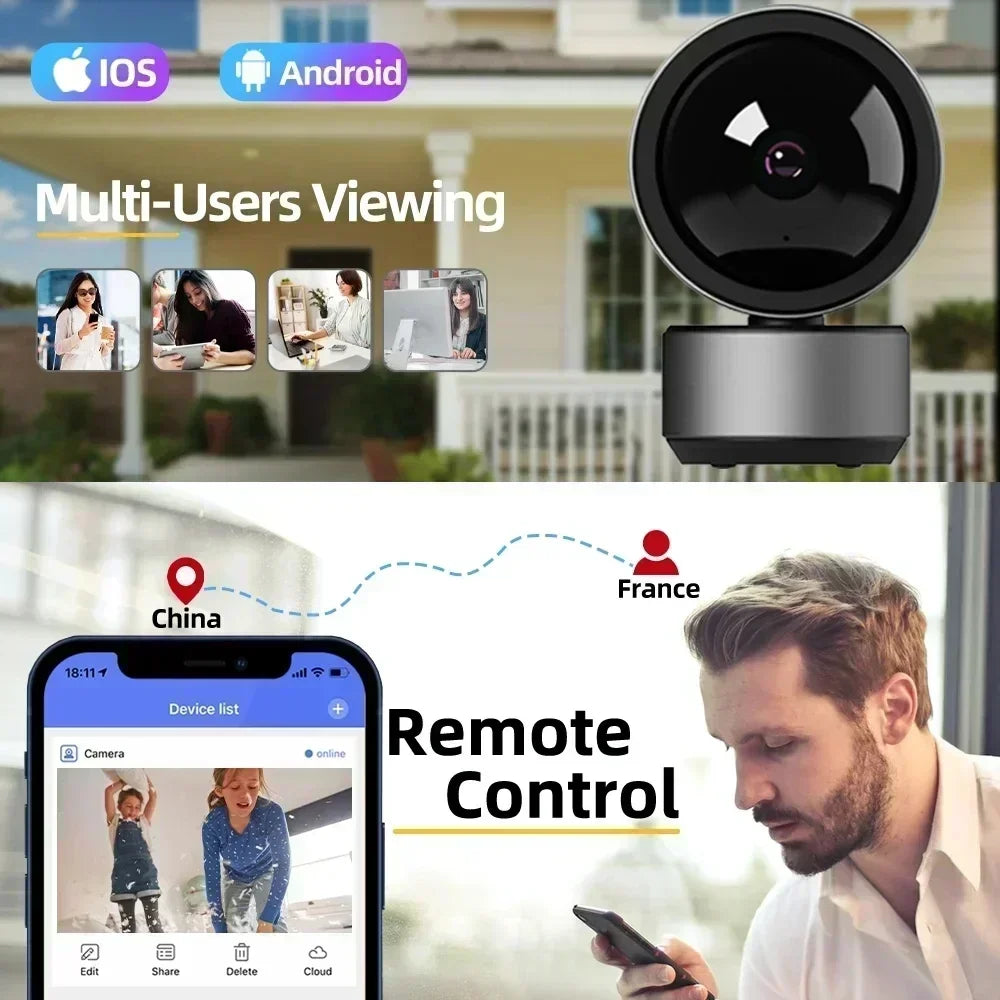 Tuya 5MP WiFi Camera – HD Night Vision, Auto Tracking & 2-Way Audio