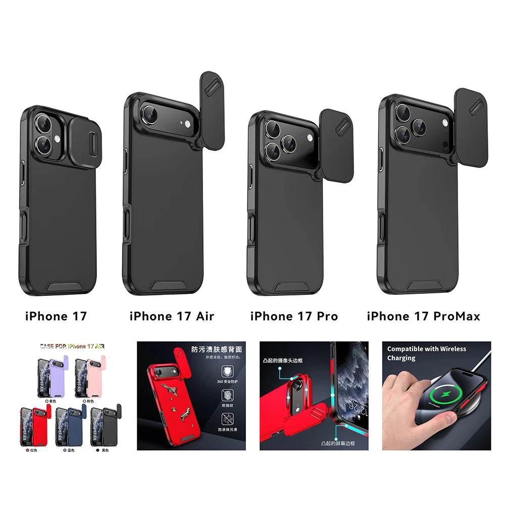 Shockproof iPhone Case – Anti-Collision & Camera Guard (iPhone 17 Series/Air)