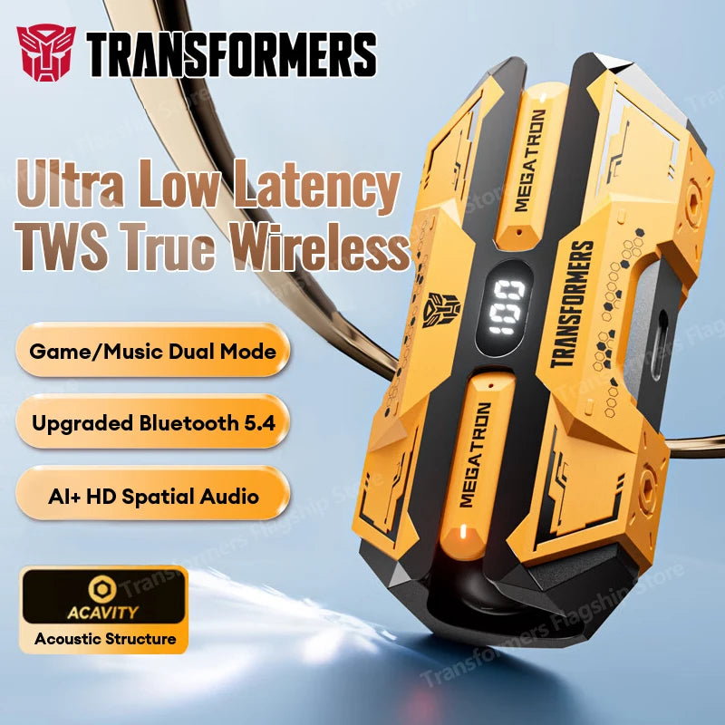Choice Transformers TF-T51 Bluetooth 5.4 Gaming Headset – Wireless with LED & AI Translator