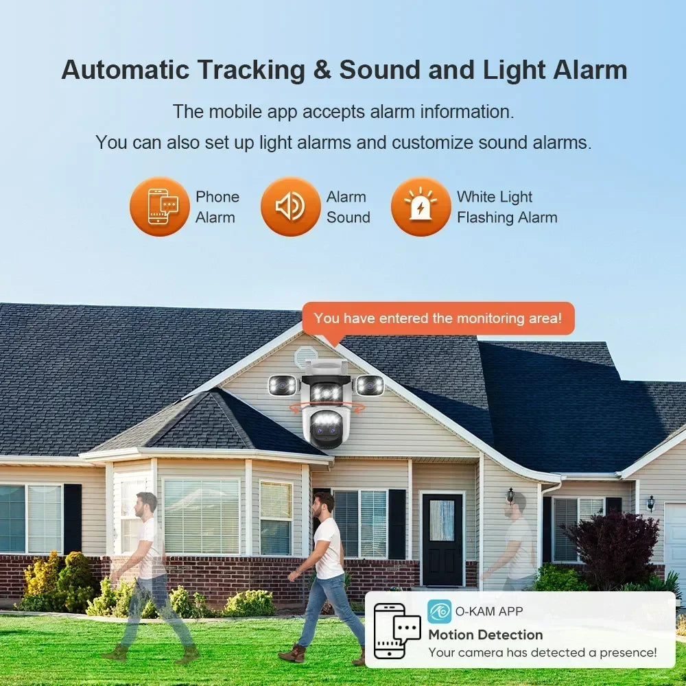 LS Vision 20MP Outdoor WiFi Camera – 4 Lens, 10X Zoom, Auto Tracking