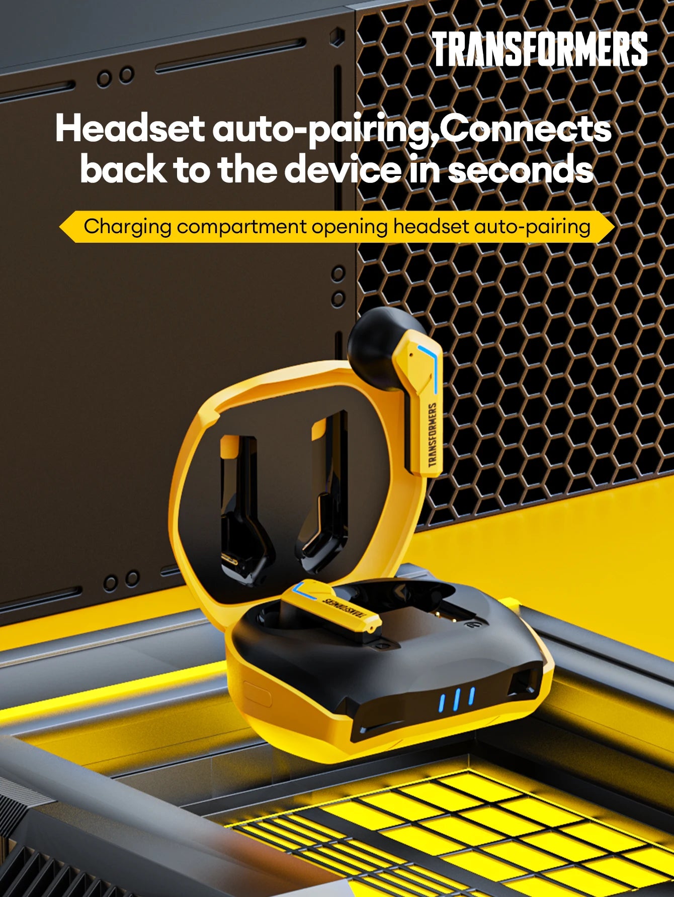 Transformers TF-T06 Bluetooth Earbuds – Noise Reduction, Gaming & Music