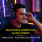 BINNUNE BW06 Wireless Gaming Headset – 2.4GHz & Bluetooth, Mic for PS5/PC