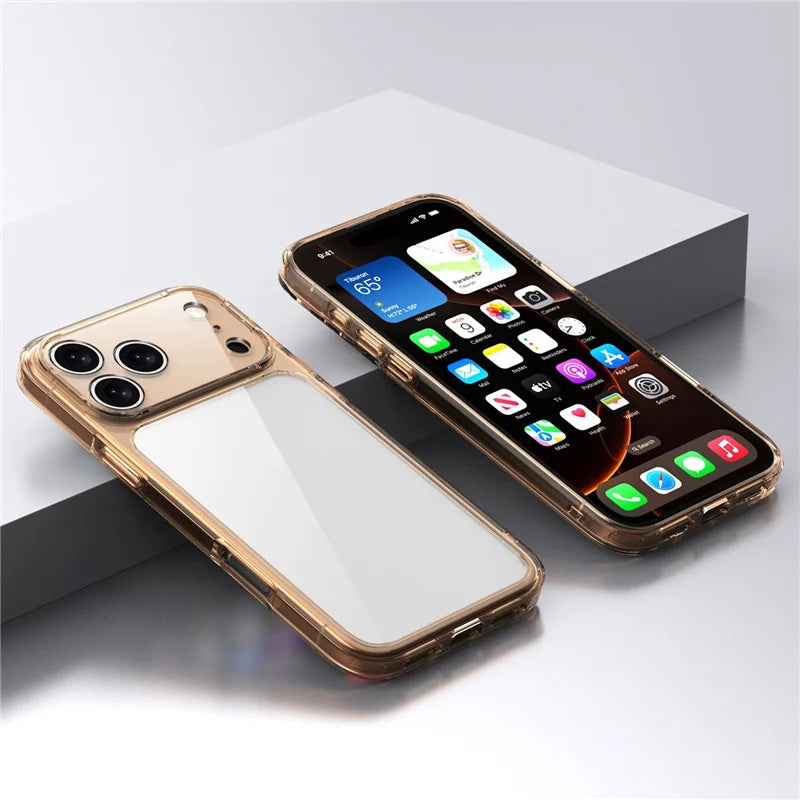 Clear Shockproof iPhone Case – Luxury Hybrid (iPhone 17/17 Pro/Pro Max/Air)