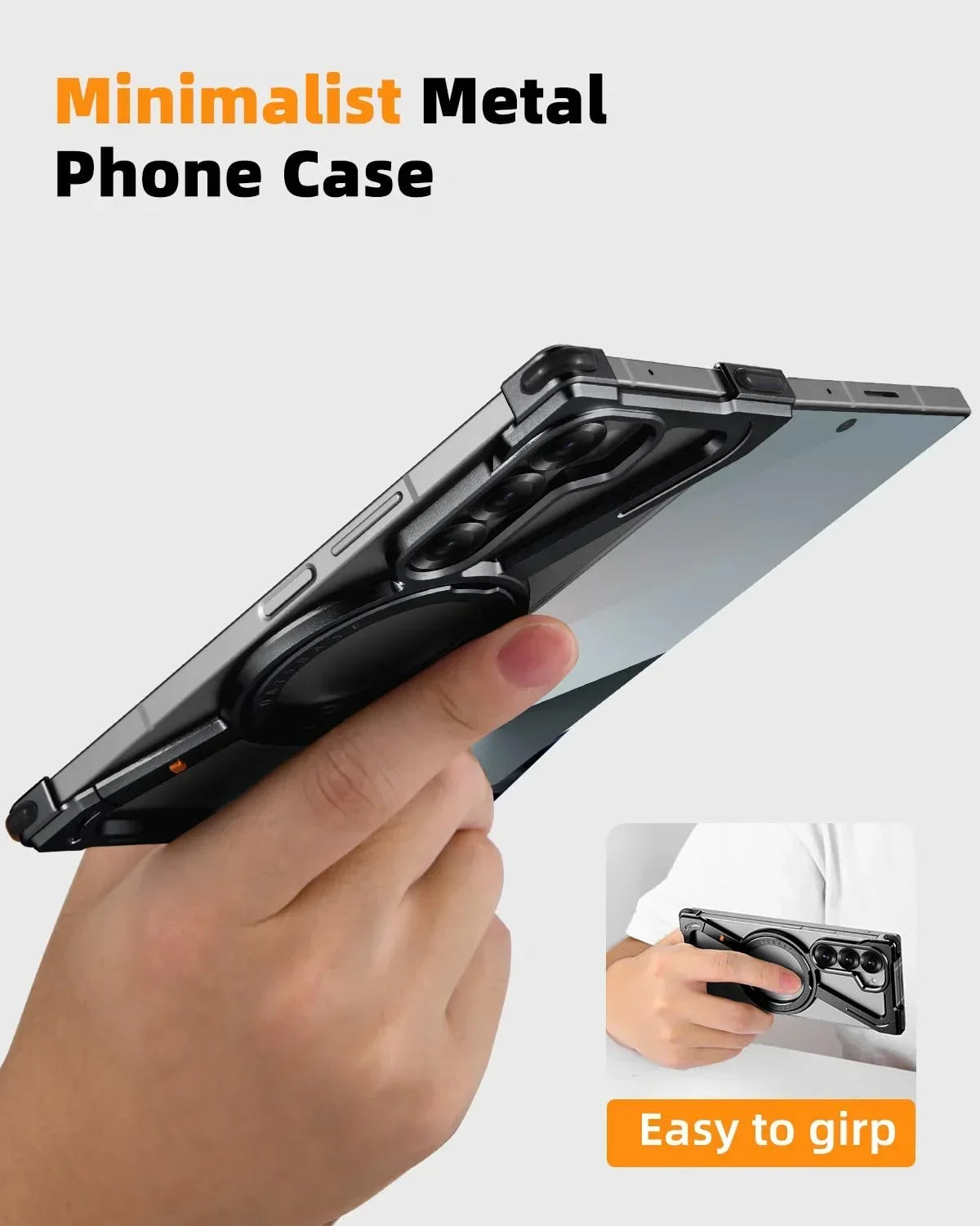 Samsung Z Fold 7 Case – Frameless, Magnetic Stand & Shockproof