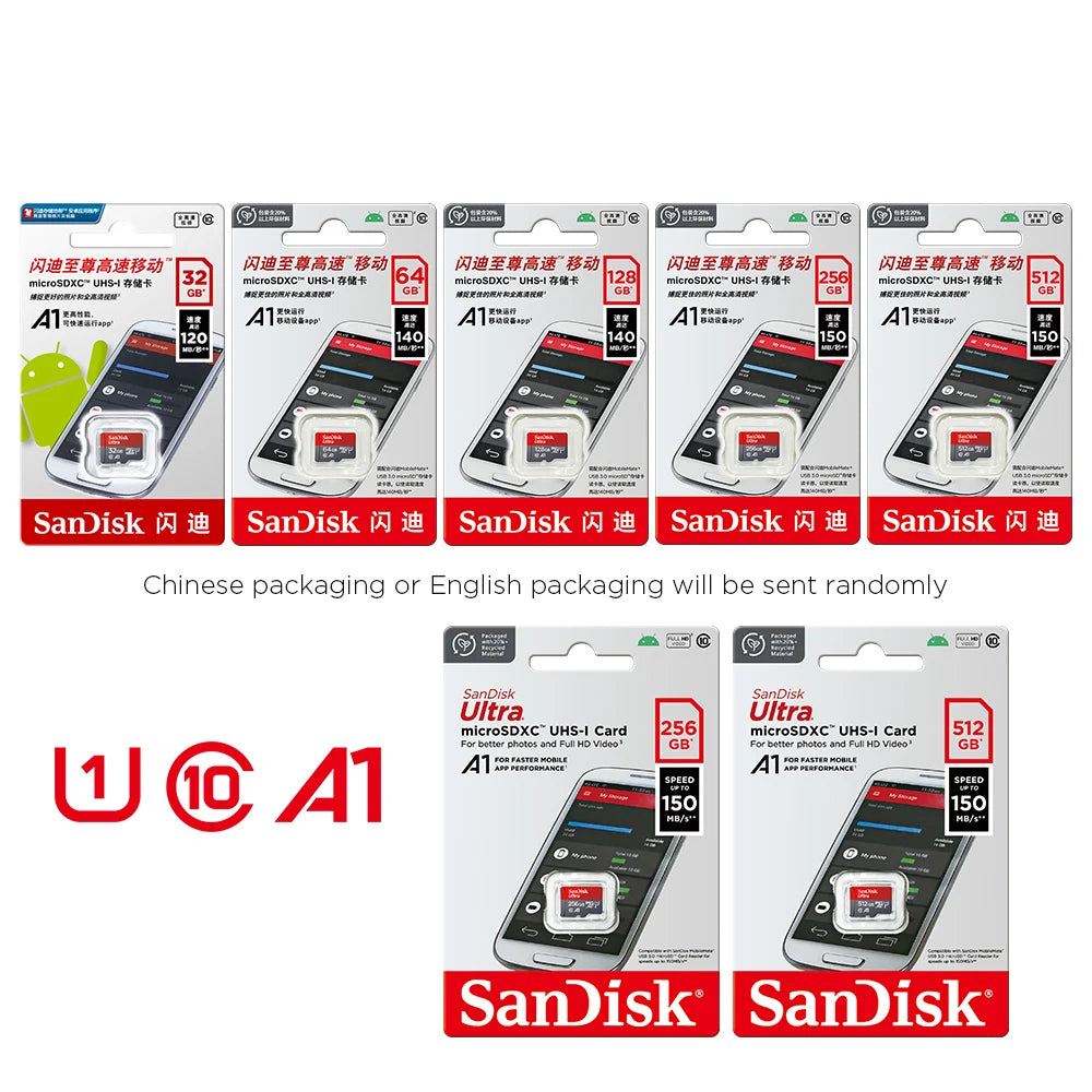 Ultra Micro SD/TF Card – 32GB/64GB/128GB/256GB Memory Card
