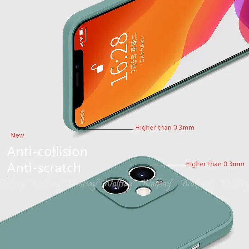 Liquid Silicone TPU iPhone Case – Plain & Protective (iPhone 17 Series/Air/Pro Max)