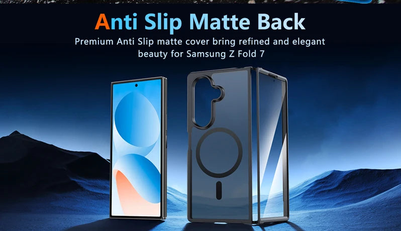UYUXIO Magnetic Case – Slim Rugged Wireless Charging (Galaxy Z Fold 7)