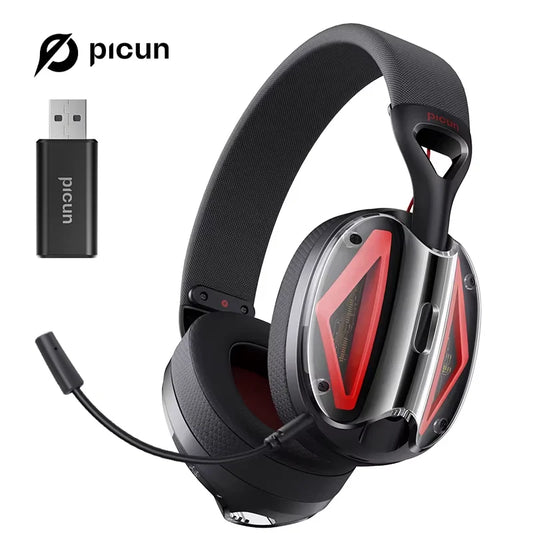 Picun G1 Wireless Gaming Headset – 3D Surround, ENC Mic, PS5/PC/Phone