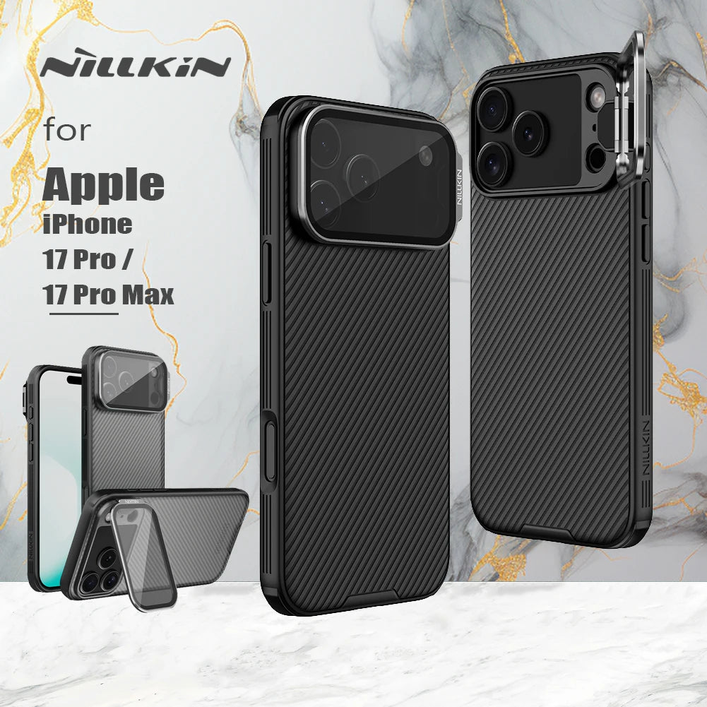 Nillkin CamShield iPhone Case – Camera Protection & Stand (iPhone 17 Series)