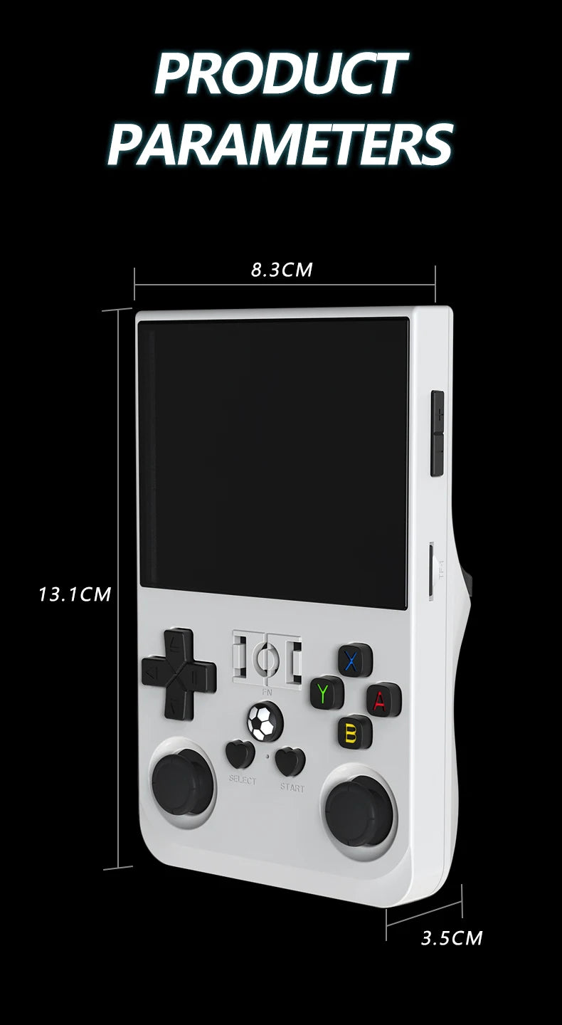 R36 PRO Retro Handheld Game Console – 3.5'' IPS, Linux, 128GB Games