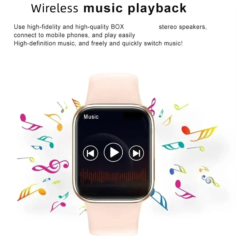2025 Smartwatch – 1.73'' Screen, Bluetooth Call, Blood Oxygen & Pressure Monitor