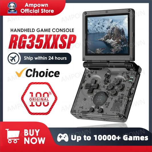 ANBERNIC RG35XXSP Flip Game Console – 3.5'' IPS, HDMI, WiFi & Bluetooth