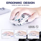 FreeWolf A2 Transparent RGB Gaming Mouse – Wireless, Battery Display, Dual Mode
