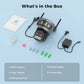 20MP Outdoor WiFi Camera – 4 Lens, 10X Zoom, Auto Tracking