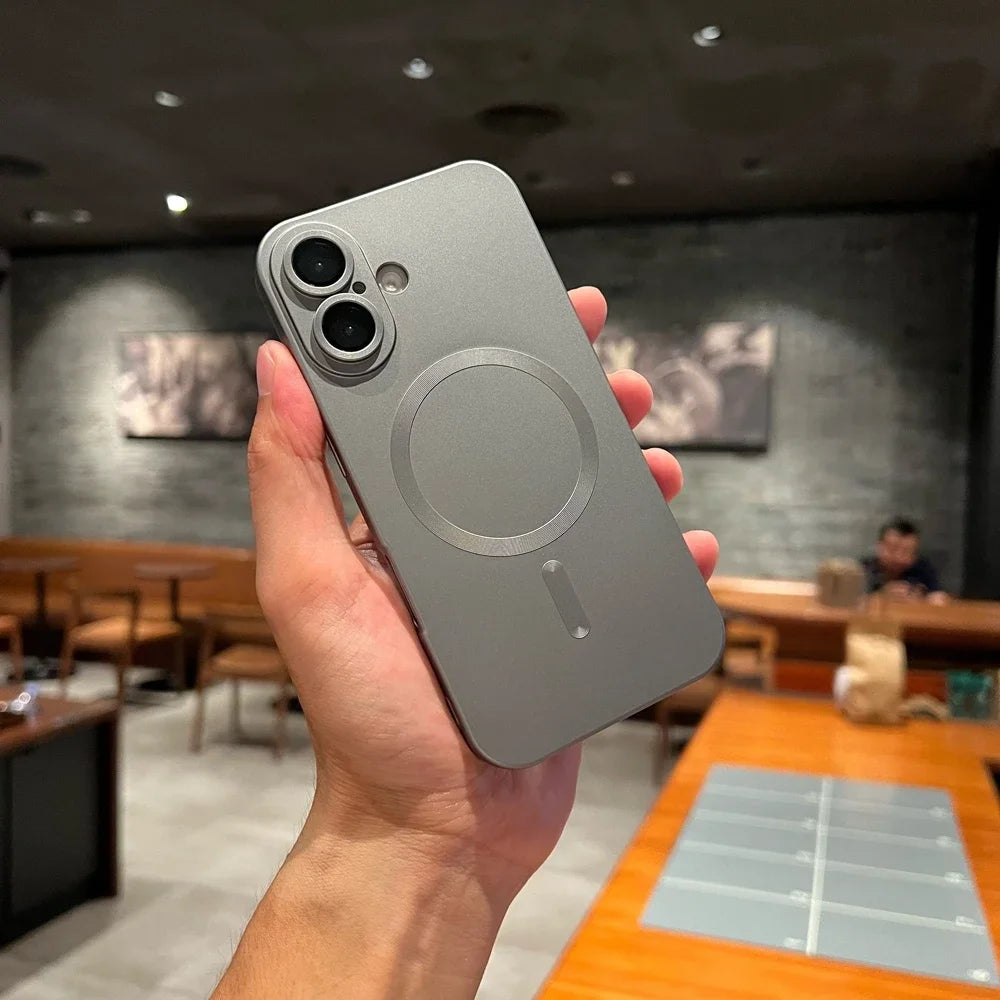Matte Soft Silicone MagSafe Case – Shockproof TPU for iPhone 11–16 Pro/Max