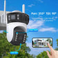 6K HD PTZ Outdoor WiFi Camera – 3 Lens, Auto Tracking Security