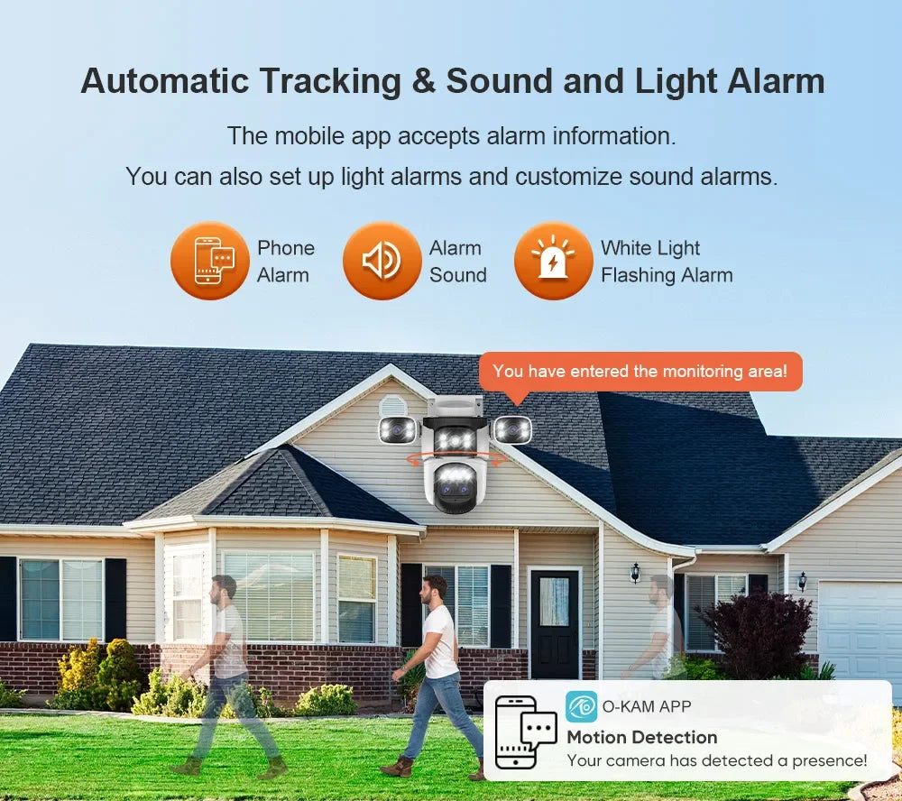 LS Vision 20MP Outdoor WiFi Camera – 4 Lens, 10X Zoom, Auto Tracking