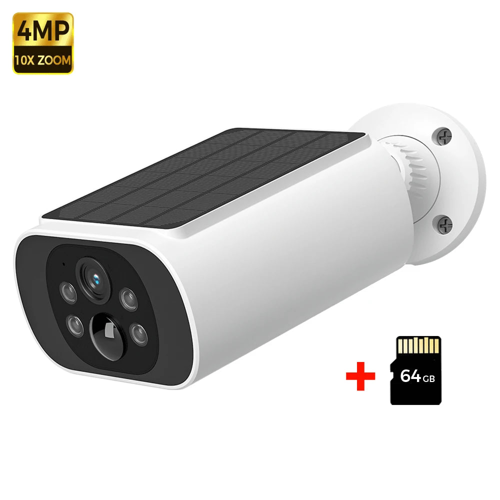 ALEVIO Solar WiFi Camera – 2.5K Outdoor Security, PIR & Night Vision